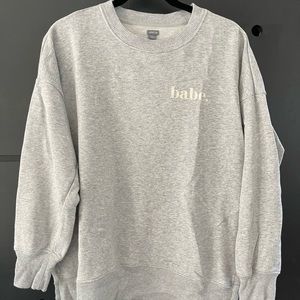 Aerie gray sweatshirt with side slits size M